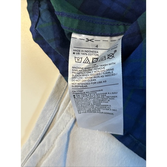 Lot of 3 Janie & Jack Boys' Button Down Shirts 4 5 Denim Plaid Long Sleeves - Picture 8 of 9